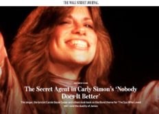 WSJ The Secret Agent In Carly Simons Nobody Does It Better